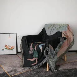 Boho Gobelindecke - Jacquard Picknick Sofa Dekor