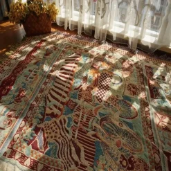 Boho Jacquard Strickdecke - Gemütlicher dekorativer Wohnakzent