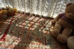 Boho Jacquard Strickdecke - Gemütlicher dekorativer Wohnakzent