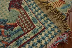 Boho Jacquard Strickdecke - Gemütlicher dekorativer Wohnakzent