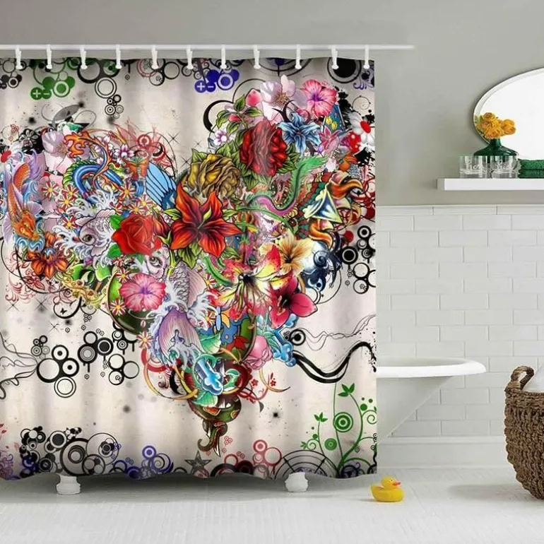 Boho Mandala Duschvorhang - Stilvolles Badezimmerdekor