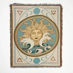 Boho Nordische Sofadecke - Gobelin Tagesdecke Dekor