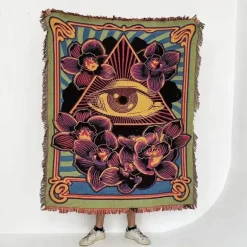 Boho Nordische Sofadecke - Gobelin Tagesdecke Dekor