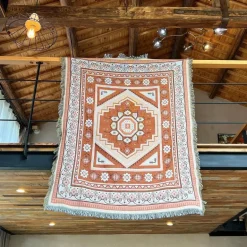 Boho Schlangenmuster Sofadecke - Gobelin Dekor Bezug