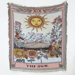 Boho Schlangenmuster Sofadecke - Gobelin Dekor Bezug