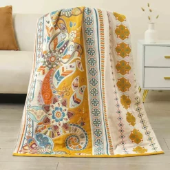 Boho Schnelltrocknendes Badetuch aus Baumwollgaze - Großes Wickeltuch