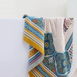 Boho Schnelltrocknendes Badetuch aus Baumwollgaze - Großes Wickeltuch