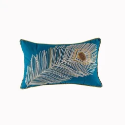 Boho Vintage Lendenkissenbezug - Besticktes Quastendesign