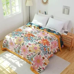 Boho-Baumwolldecke – weicher, stylischer Überwurf fürs Bett und unterwegs