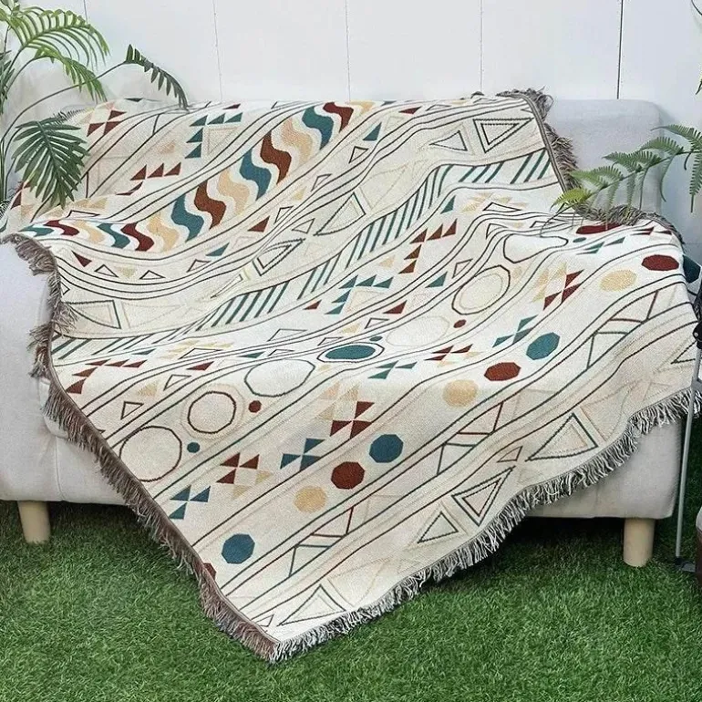 Boho-Überwurfdecke – gemütliche, dekorative Decke