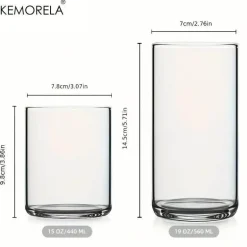 Borosilikatglas-Set – 46-teilig, BPA-frei, hitzebeständig, spülmaschinenfest