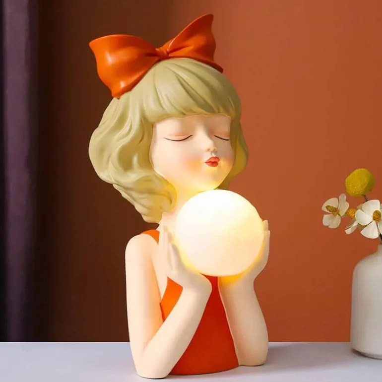 Bowknot-Nachtlampe – süße Schlafzimmerbeleuchtung für Mädchen