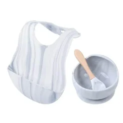 BPA-freies Babygeschirrset aus Silikon – weich und leicht zu reinigen