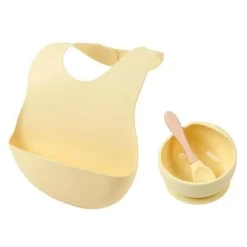 BPA-freies Babygeschirrset aus Silikon – weich und leicht zu reinigen