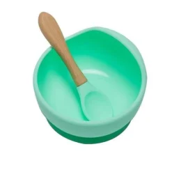 BPA-freies Babygeschirrset aus Silikon – weich und leicht zu reinigen