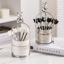 Bär Keramik Dessertgabel & Löffel Vorratsdose