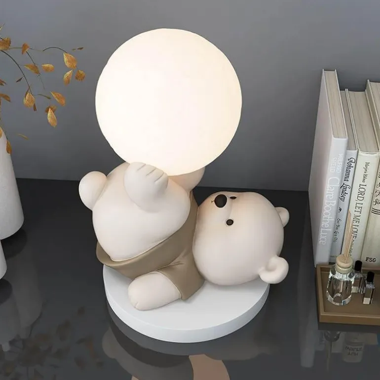 Bären-Nachtlampe – Süßes Tischlicht aus Kunstharz