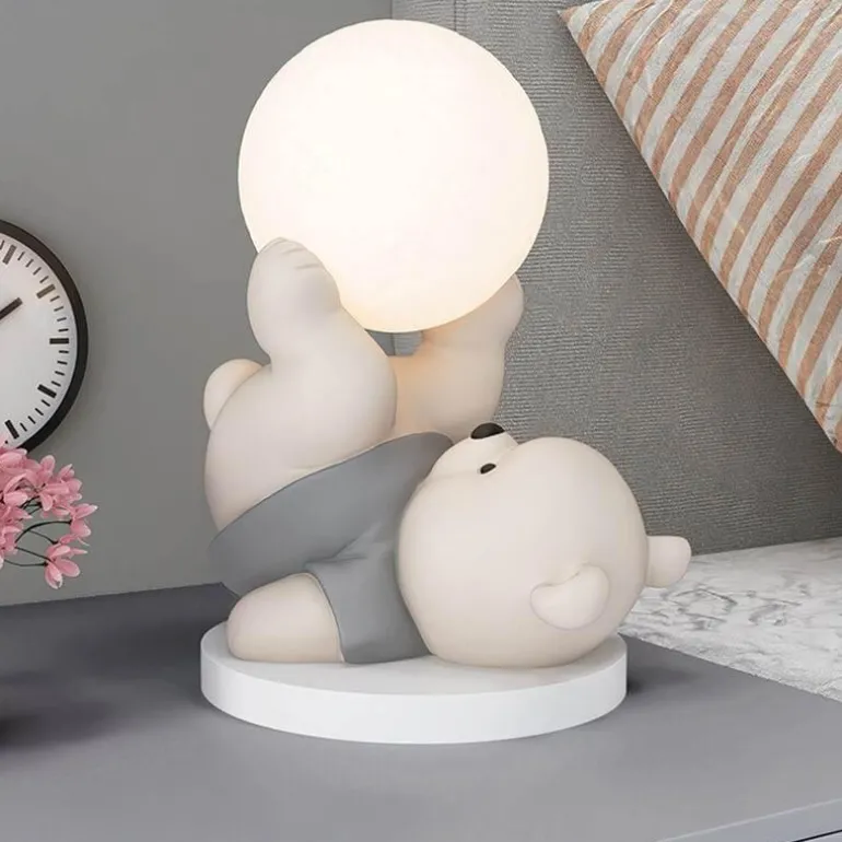 Bären-Nachtlampe – Süßes Tischlicht aus Kunstharz