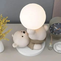 Bären-Nachtlampe – Süßes Tischlicht aus Kunstharz