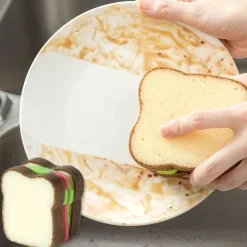 Brotförmiger Spülschwamm – Niedliches Küchenreinigungswerkzeug