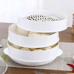 Brötchendämpfer für die Mikrowelle – 12-lagiges, langlebiges Küchenwerkzeug für perfekt gedämpfte Brötchen