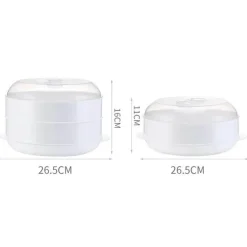 Brötchendämpfer für die Mikrowelle – 12-lagiges, langlebiges Küchenwerkzeug für perfekt gedämpfte Brötchen