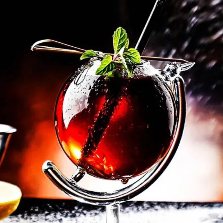 Bubble Martini-Glas – Hochwertiges transparentes Trinkgeschirr