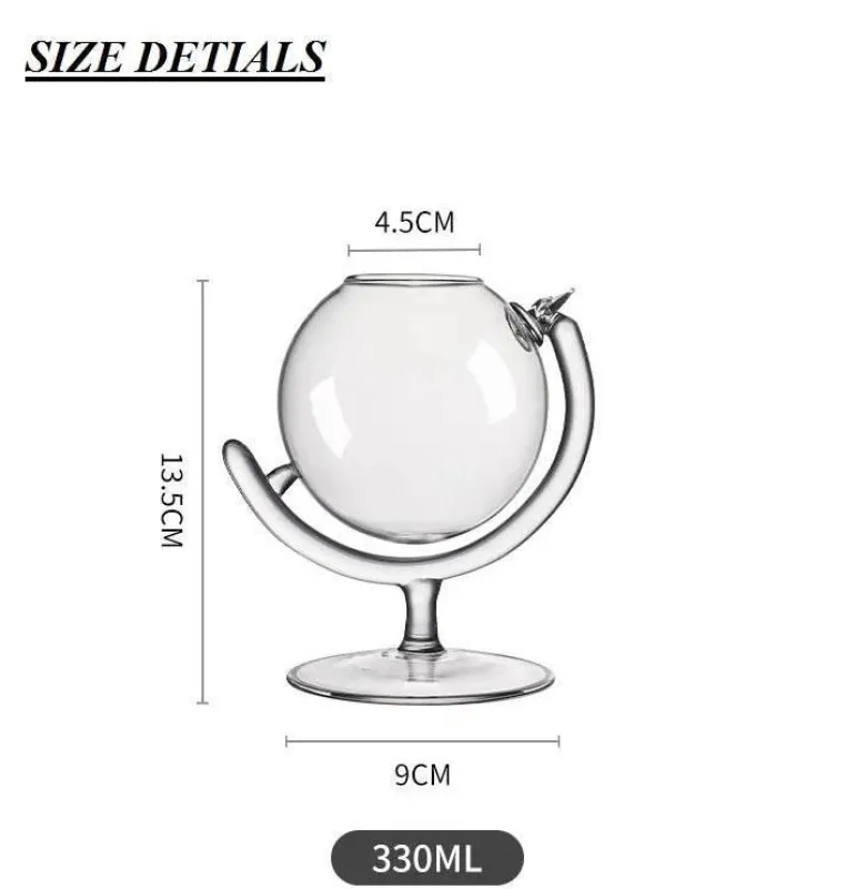 Bubble Martini-Glas – Hochwertiges transparentes Trinkgeschirr