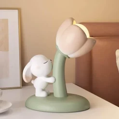 Bunny Tischlampe - Tulpenblumen Design