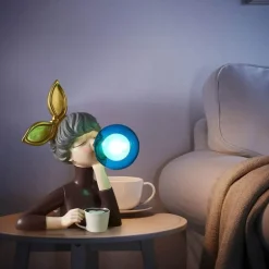 Bunte Harz-Tischlampe – Elegante dekorative Beleuchtung für Mädchen