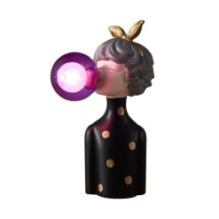 Bunte Harz-Tischlampe – Elegante dekorative Beleuchtung für Mädchen