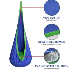 Bunte Kinderhängematte - Gemütlicher Kinderbett-Kokon