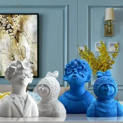 Bunte Kindervasen aus Kunstharz – lustige Kinderdekoration