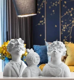 Bunte Kindervasen aus Kunstharz – lustige Kinderdekoration