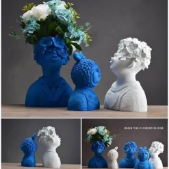 Bunte Kindervasen aus Kunstharz – lustige Kinderdekoration