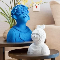 Bunte Kindervasen aus Kunstharz – lustige Kinderdekoration