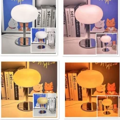 Bunte Macaron-Glas-Tischlampe – dekorative Akzentbeleuchtung