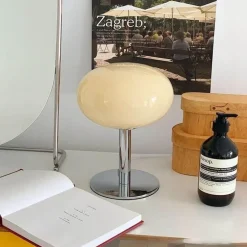 Bunte Macaron-Glas-Tischlampe – dekorative Akzentbeleuchtung