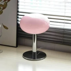 Bunte Macaron-Glas-Tischlampe – dekorative Akzentbeleuchtung