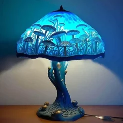 Bunte Pilz-Harzlampe - Einzigartiges Wohndekorlicht