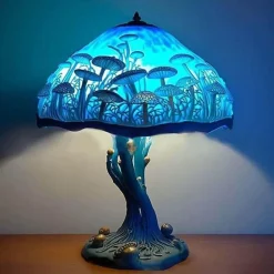 Bunte Pilz-Harzlampe - Einzigartiges Wohndekorlicht
