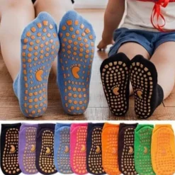 Bunte rutschfeste Kindersocken – atmungsaktiv und bequem