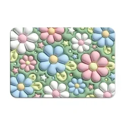 Bunte, rutschfeste, wasserabsorbierende Matte – lustiges Cartoon-Design