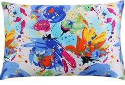 Bunte Seidenkissenbezüge - 100 % natürlicher Stoff