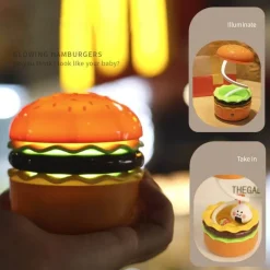 Burger-Nachtlicht – süße LED-Lampe fürs Kinderzimmer