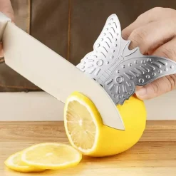 Butterfly-Messerschild – verstellbarer Fingerschutz aus Edelstahl