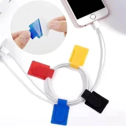 Cable Organizer Set - Reusable Self-Adhesive Tangle-Free Cord Management