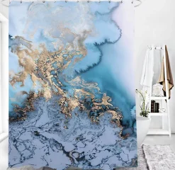 Calcutta Oro Duschvorhang-Set – Elegantes Badezimmerdekor