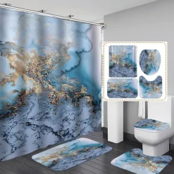 Calcutta Oro Duschvorhang-Set – Elegantes Badezimmerdekor