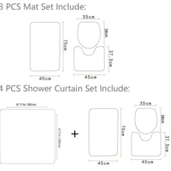 Calcutta Oro Duschvorhang-Set – Elegantes Badezimmerdekor